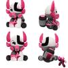 25CM Phighting Pink Bull Doll Ninja Bull Simulation Plush Doll Suitable for Fans To Collect Home Decoration