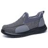 39-45 Winter Men Soft Cotton Anti Slip Plush Warm Casual Shoes Middle-Aged Elderly People Father Grandpa Flat Soled Canvas Shoe