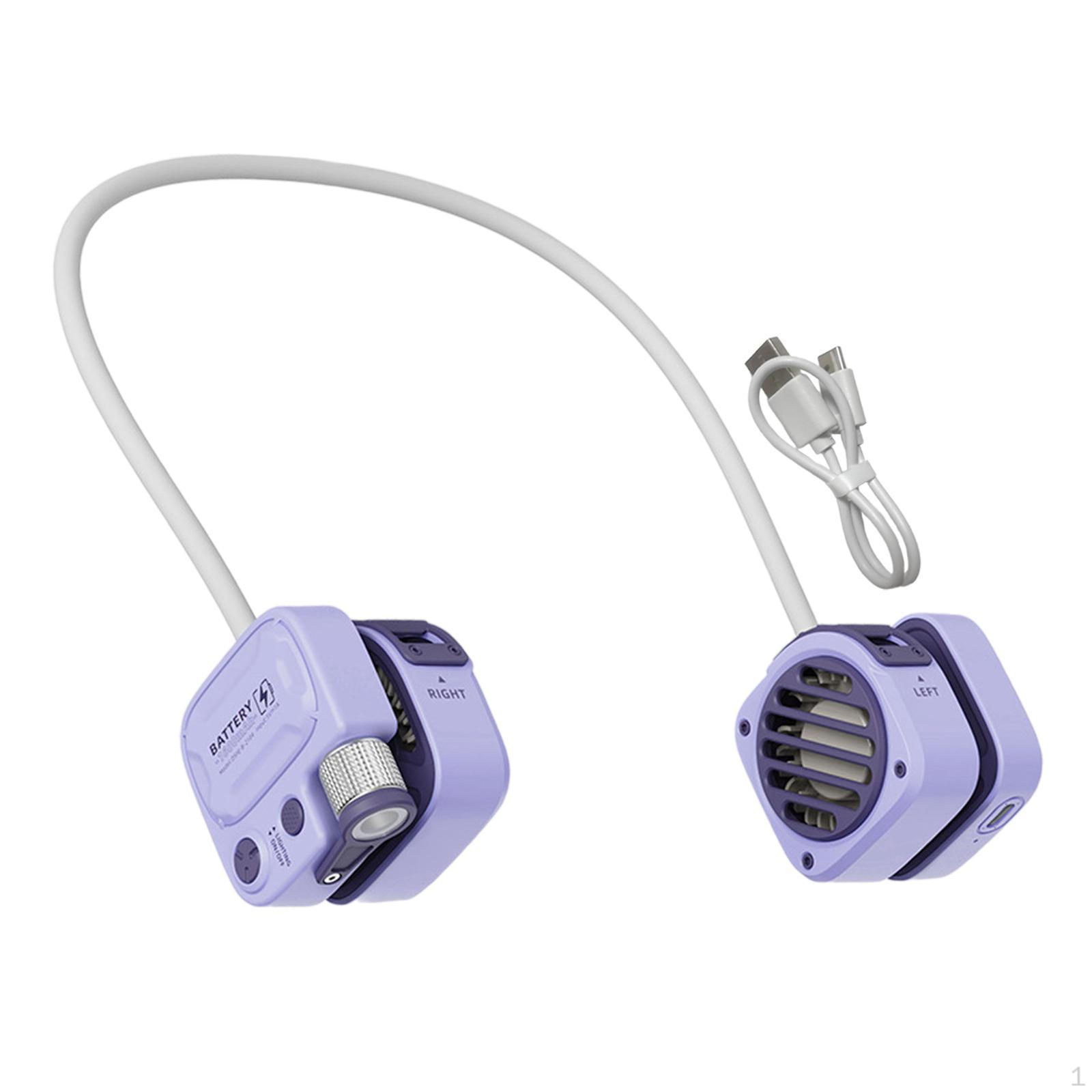 

Вентилятор охлаждения Hands-Free с регулируемой скоростью для личного комфорта фиолетовый