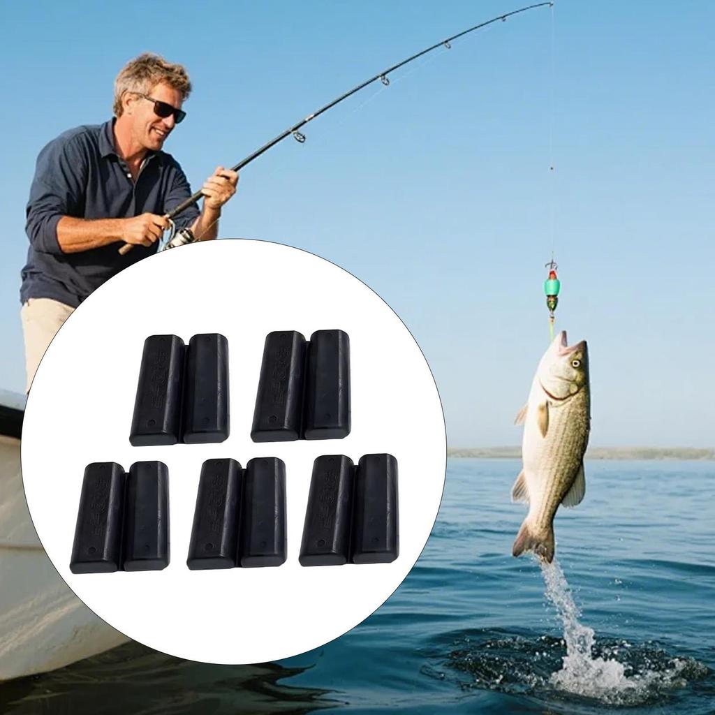 5 Pieces Fishing Rod Fixed Ball Accessories Protector for Various Sizes Poles Straps Binding