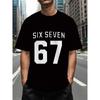 Men's Print T-Shirt - Casual Short Sleeve Round Neck Summer Top. Christmas Gift for Men - Machine Washable, PLUS SIZE