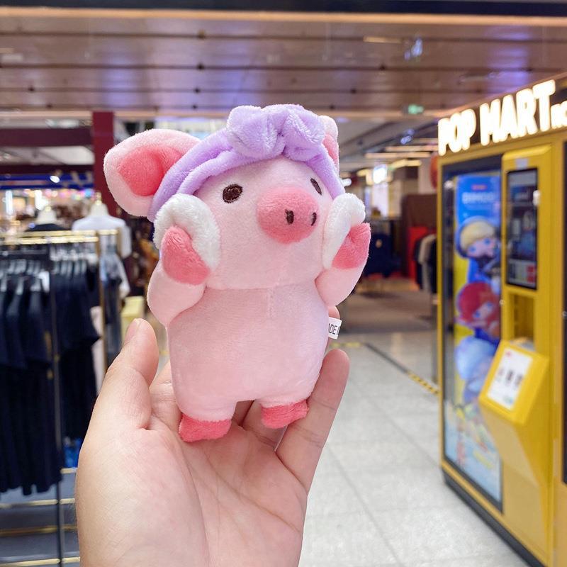Wow Creative Plush Toy: Pig, Bear, Rabbit Pendant - Small Doll Keychain for Backpack or Claw Machine.