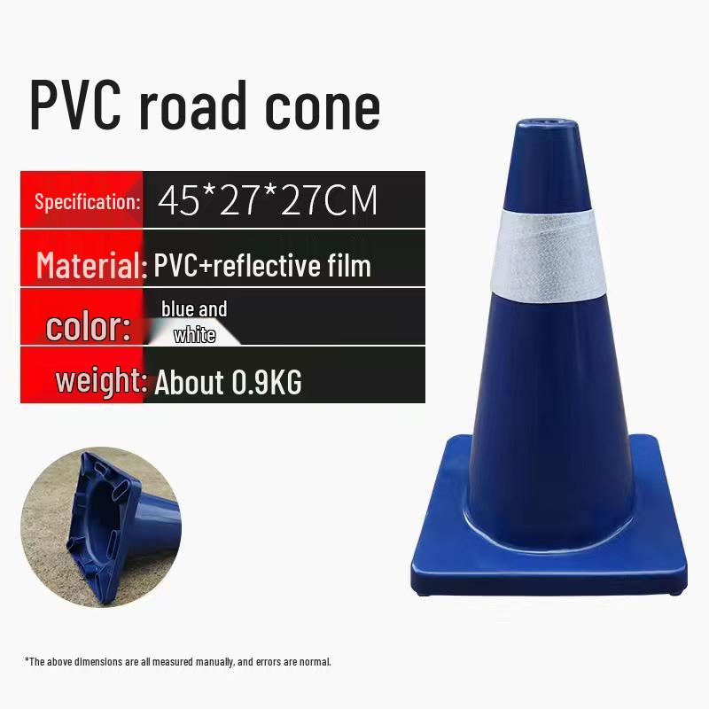Reflective PVC "No Parking" Traffic Cone - Safety Roadblock & Ice Cream Bucket/Cup Design
