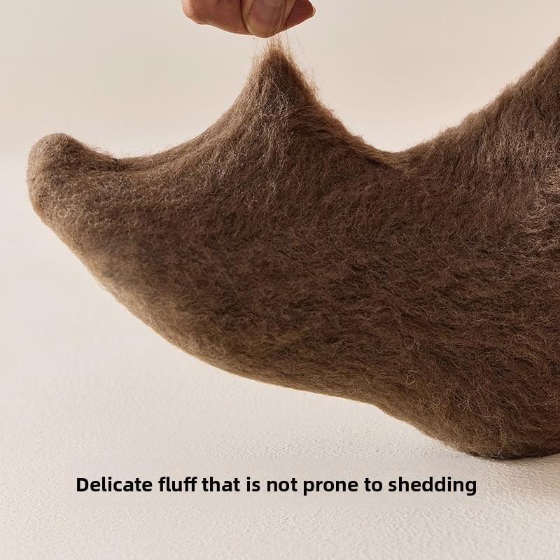 Cashmere Socks for Men, Warm and Non-freezing Feet, Calf Socks, High Elasticity and Non-constricting Stockings