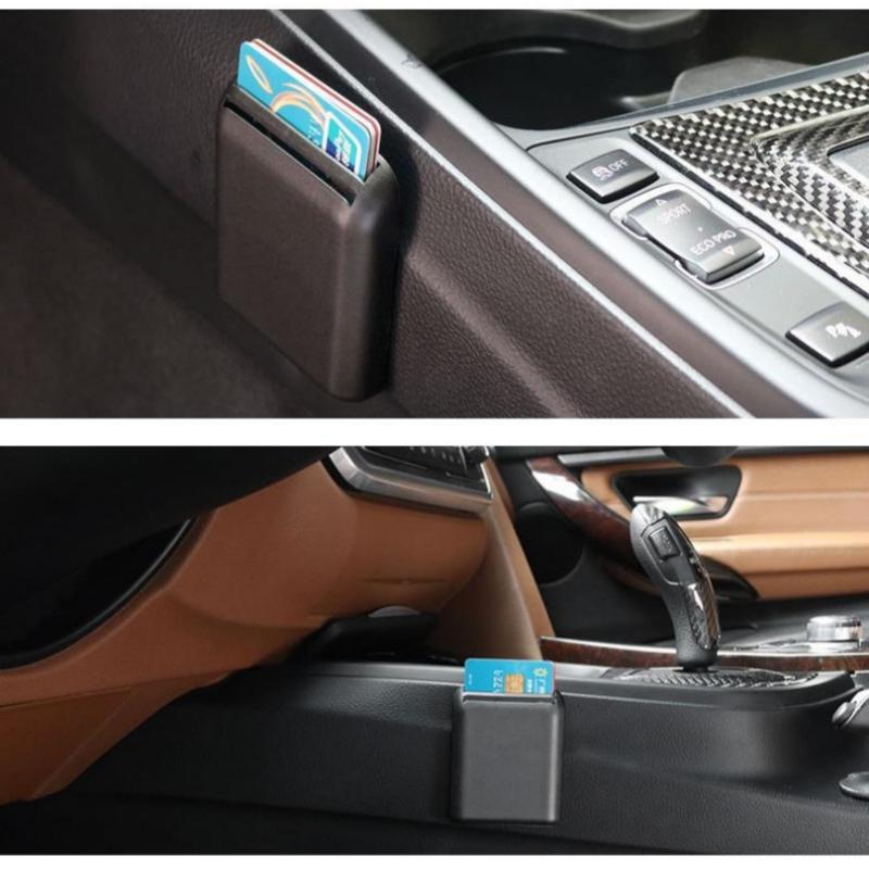 Universal Car Phone Holder Car Card Organizer Card Slot Box Durable Plastic Phone Mount for Car, Vehicle Organizer Accessory
