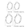 14K Gold-Plated Brass Gradient Hoop Earrings - Simple Luxury Fashion Design