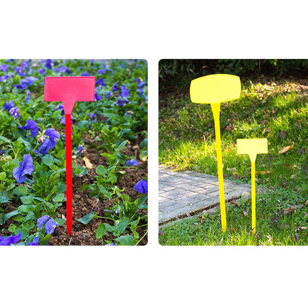10Pcs Garden Plant Labels Waterproof Insertable Tags for Nursery Landscaping Clean Reusable Blue Size S