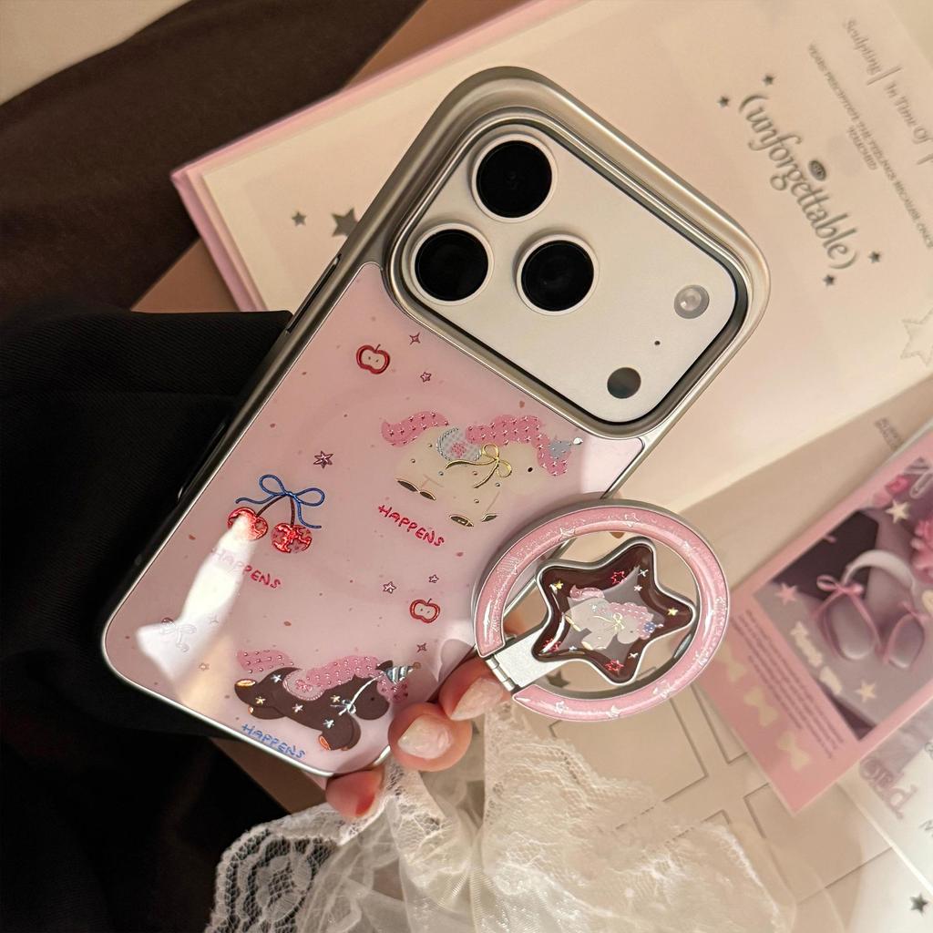 Pink Pony Magnetic Phone Case for iPhone 16, iPhone 17, and iPhone 17 Pro Max