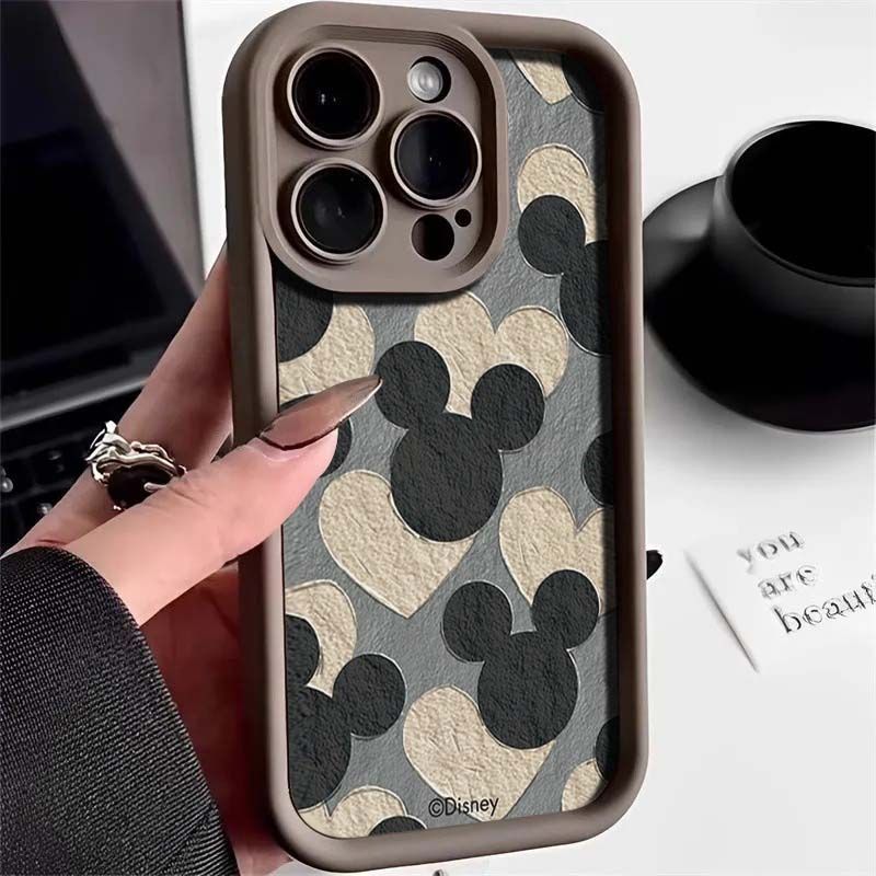 Love Mickey's avatar iPhone11Promax mobile phone case ladder is suitable for Apple 11promax all-inclusive Tianyan.