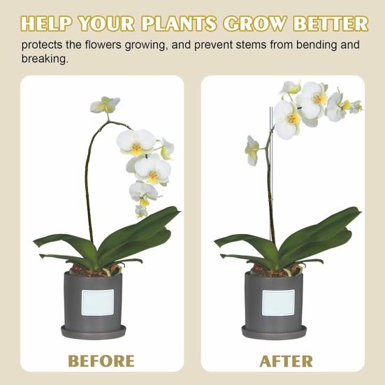 16 sztuk palik do roślin trwałe pałeczki do roślin wielokrotnego użytku przezroczyste akrylowe podpory dla roślin do ogrodu na zewnątrz