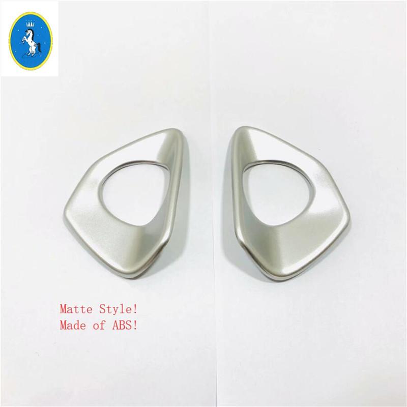 Carbon Fiber Look / Matte Auto Accessories Dashboard Control Circle Knob Decor Ring Cover Trim For Lexus UX 200 250H  - 2024 Matte