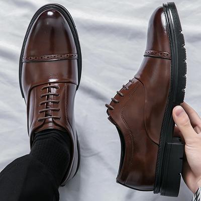 Hochwertige Herren-Businessschuhe aus Leder, elegant und formell, für britische Anlässe, Partys, Hochzeiten und das Büro.