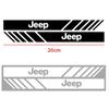 CYWXFM1 2PCS DIY Racing Stripes Car Rearview Mirror Sticker Fit for Jeep Wrangler Grand Cherokee Compass Renegade Auto Decor Accessories