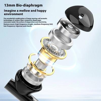 Bluetooth-compatible 5.4 Wireless Sport Earphones Magnetic Charging Case IPX4 Waterproof In Ear Design Clear Sound