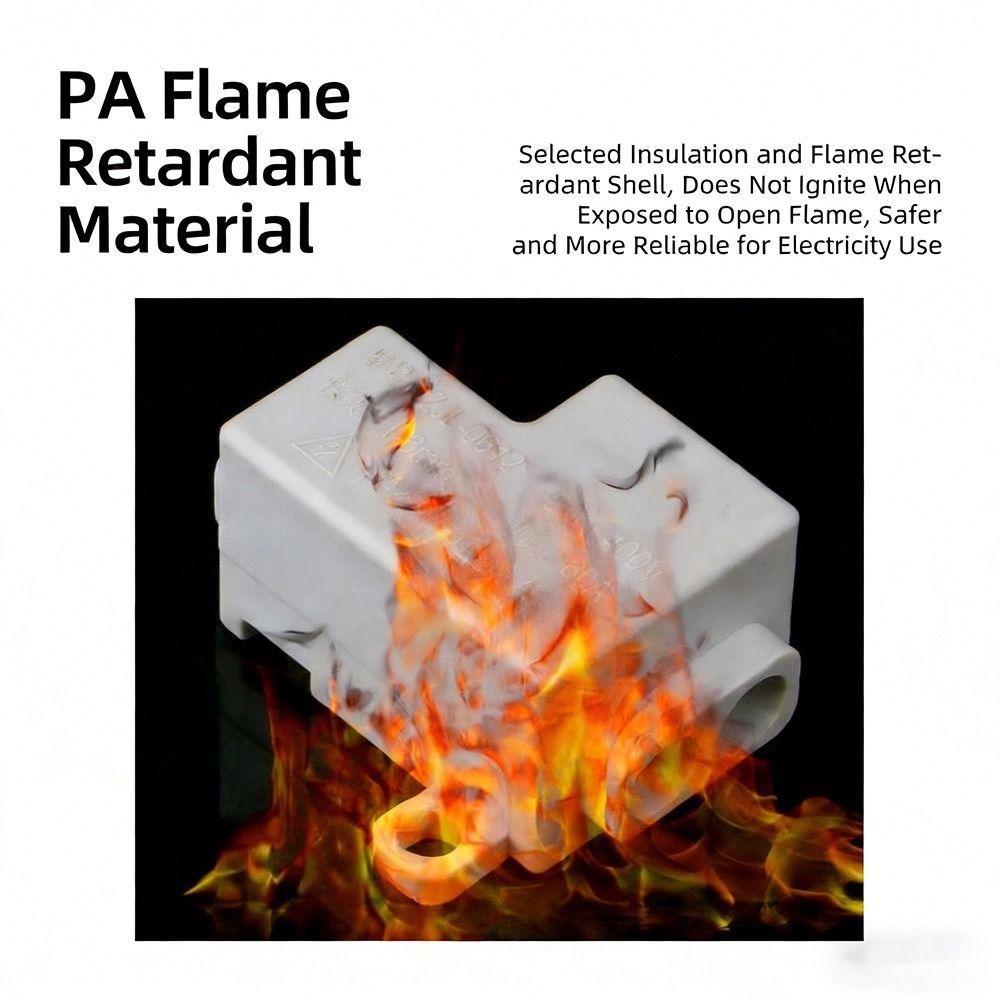 Elektrische Steckverbinder Spleißbare Hochleistungs-Verteiler Leiter Messing 1-6mm² Drahtverbinder Schneller Klemmenblock Elektrisch