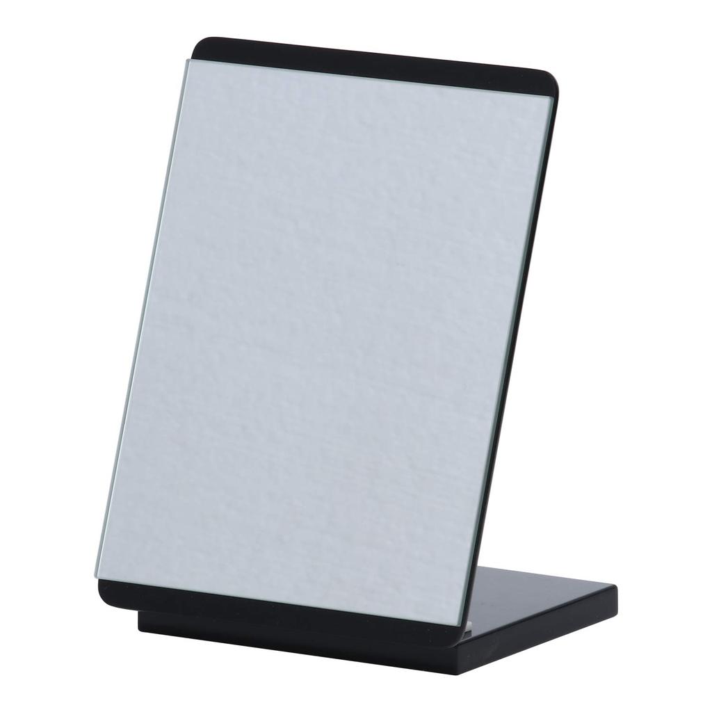 Fujiboeki Mirror Black Width 16 X Height 22cm Colored Mirror Tabletop Rosette 14427