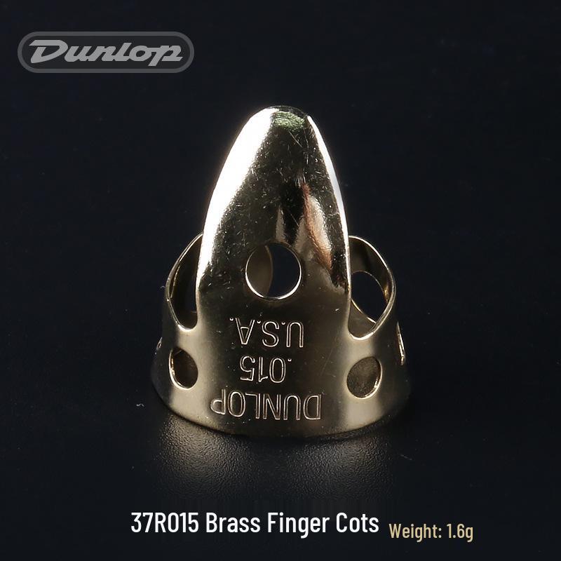 Dunlop Guitar Finger Cots - Brass/Nickel Silver Fingerstyle Picks 33R/37R (Right Hand)