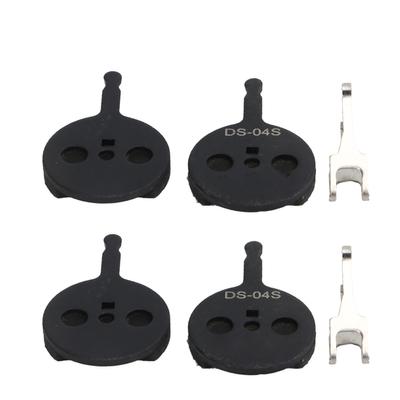 2 Pairs Mountain Bike Disc Brake Pads Semi Metal Bike Brake Pads with Spring Bike Repair Parts for
