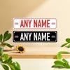 Personalisierter 2D-Flachguss-Straßenschild | 15,75×3,94\ Benutzerdefinierter Name & Nachricht | Mehrfarbige Wanddekoration für jede Szene