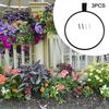 Hochwertig Brandneu Lagerregal Blumentopf Wandmontiert 3 Stück Balkon Ringhalter Schwarzer Fester Ring Gartenhalterung