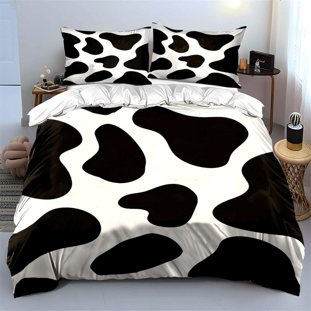 Cow Print Bedding Set Bedding Duvet Cover Set Duvet Cover Pillowcases (1 * Duvet Cover 2 * Pillowcases, without duvet insert)
