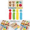 Wooden Geometric Coin Box For Kids Education And Color Recognition Toy