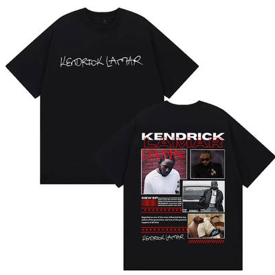 Kendrick Lamar Tour Merch T Shirt Mens High Quality Fashion Hip Hop Vintage Tshirts Rap Clothing Oversized Cotton Tshirt