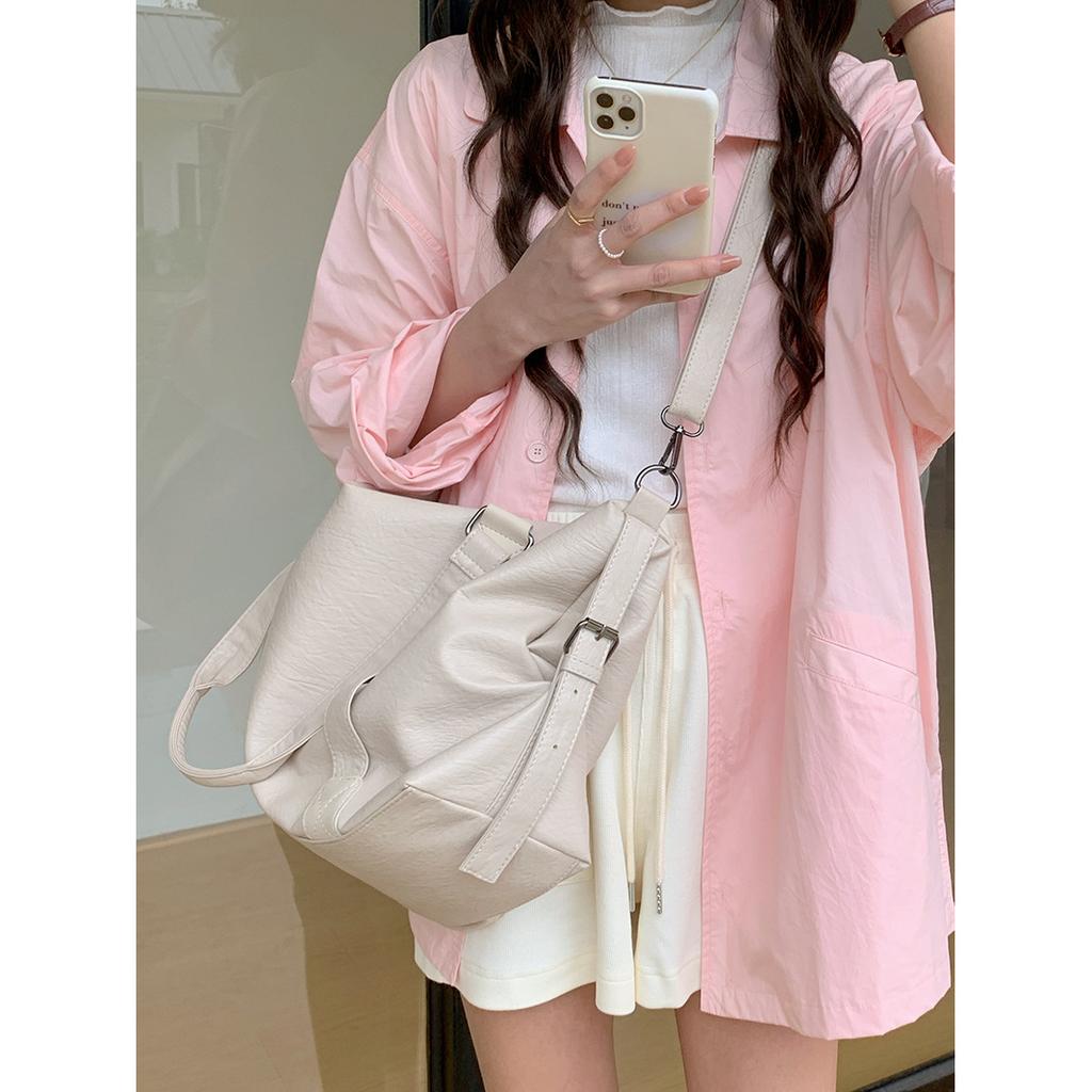Retro portable large-capacity commuter bag women's 2025 new trendy fashion high-end tote bag one shoulder underarm bag