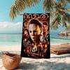 1Pc Halloween Horror Icons Beach Towel Microfiber Beach Towel Thin Absorbent For Beach Swimming Yoga Bath Sports 0917171