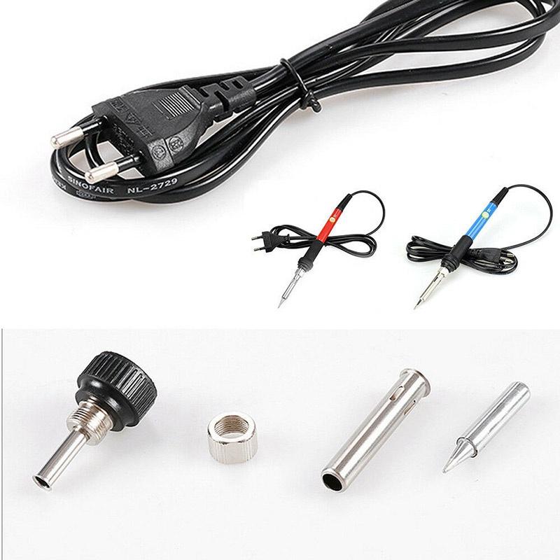 Hochwertiges 110V/220V 60W Einstellbares Elektrisches Temperaturpistolen-Schweiß-Lötkolben-Set für Professionellen Gebrauch