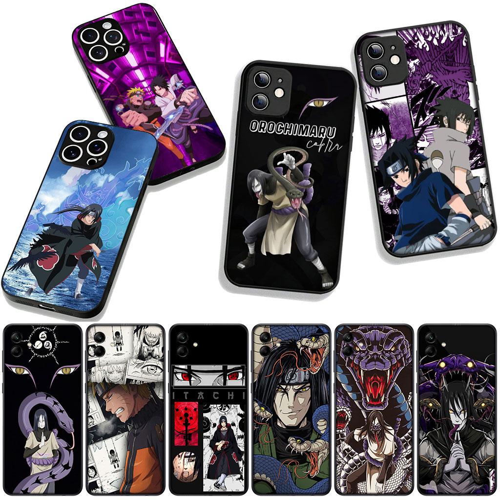 For Samsung Galaxy A25 A37 A57 A12 A14 A50 A51 A70 A71 A72 A21S A04 Note 20 9 8 10 Case Orochimaru Narutos Itachi Uchiha Uchiha