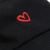 Embroidered Cotton Fisherman Hats for Women Girls Stylish Heart Design Beach Sun Protection Adjustable Fit