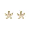 New Type Of Starfish Earrings For Sleeping Women's Temperament Exquisite Design Earrings Party Gifts Women's Fashion Jewelry
