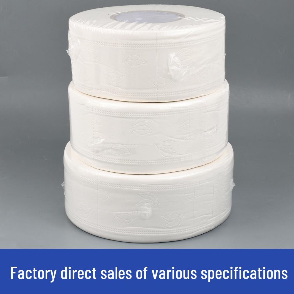 Bulk Pack: 12 Rolls Large Disc Commercial Bathroom Toilet Paper for Hotels