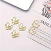 20/30pcs Yellow Duck Shaped Paper Clips Cute Animal Metal Clips Office School Stationery Journaling and Document Organization