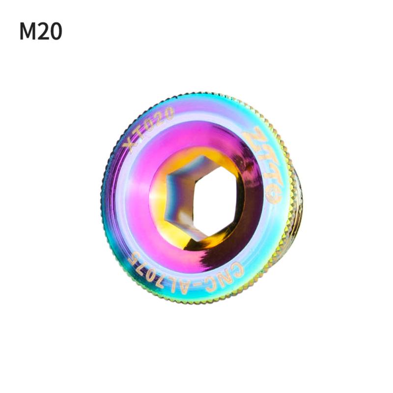 Mtb Bike M18 M19 M20 Crank Screw Colorful Aluminum Alloy Crankset Cover Cycling Equipment