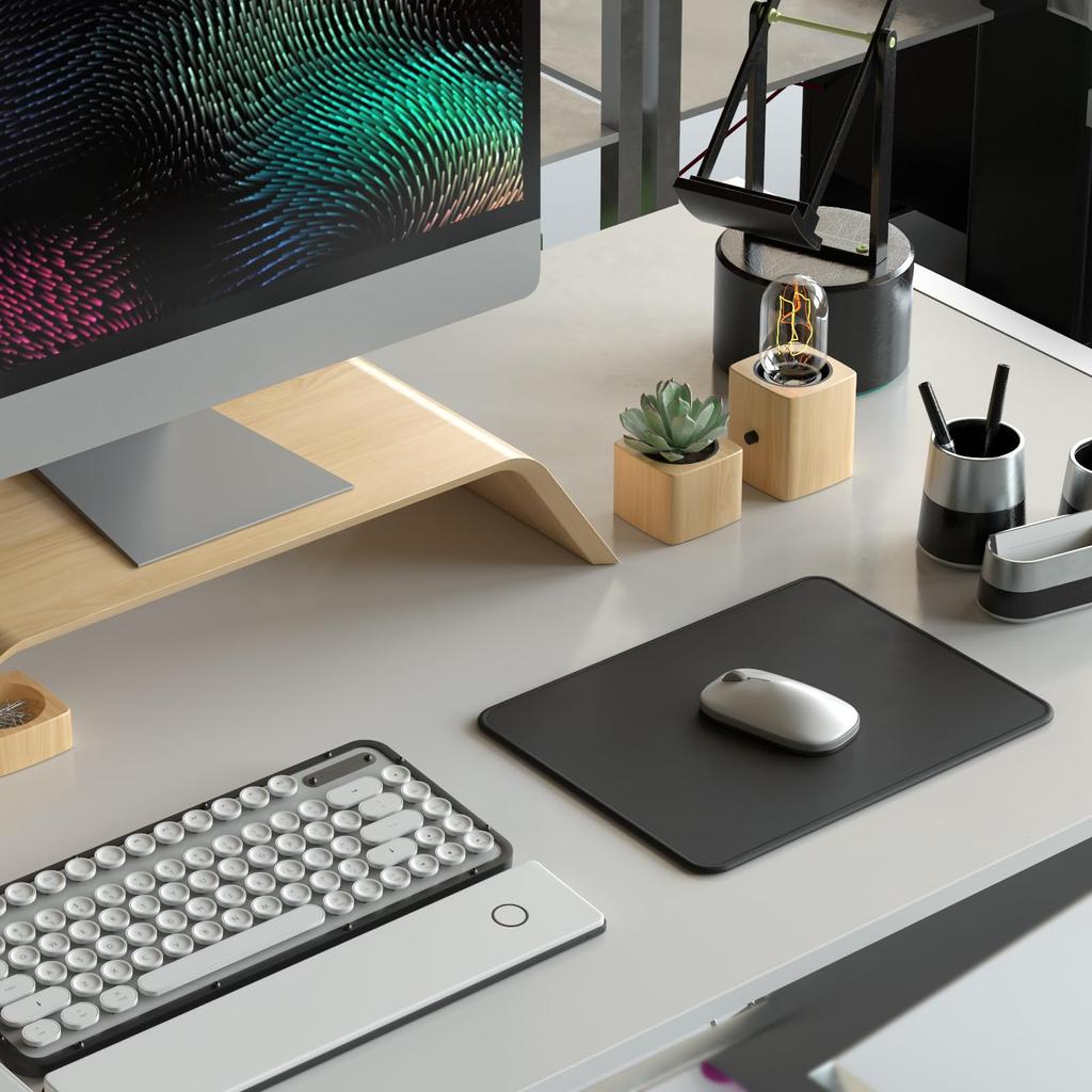 CreGear Musmatta Medium Spelmusmatta 320x274x3mm Spel Arbete Optisk Laser Musmatta Svart Svart Halkfri