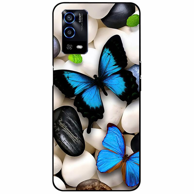 For Oppo A55 4G Case 6.51'' Soft Silicone Protective Marble Phone Cover for Oppo A55 Case TPU Funda For OPPOA55 A 55 CPH2325 Bag