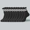 6/10/20 Pairs Men Women Striped Socks Fashion Color Soft Comfortable Sweat Absorbing Breathable Lovers Sports Style Casual Socks