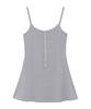 Lojanneu Sweet Dreams Button Mini Dress (Gray)
