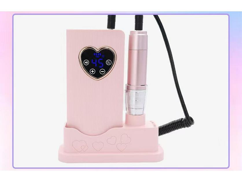 Portable Rechargeable Nail Art Machine 45000 RPM - Smart Silent Grinding & Shaping Tool for Nail Salons