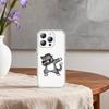 Cartoon Cat Meow Phone Case For iPhone 17 16 15 14 13 12 11 Mini Pro Max Plus Transparent Cover
