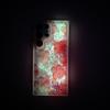 Leuchtende Flüssig-Treibsand-Hülle mit Blumendruck für Samsung S25 Ultra S24 Plus S23 S22 A55 A35 A15 Transparent Stoßfest Anti-Fall Handyhülle