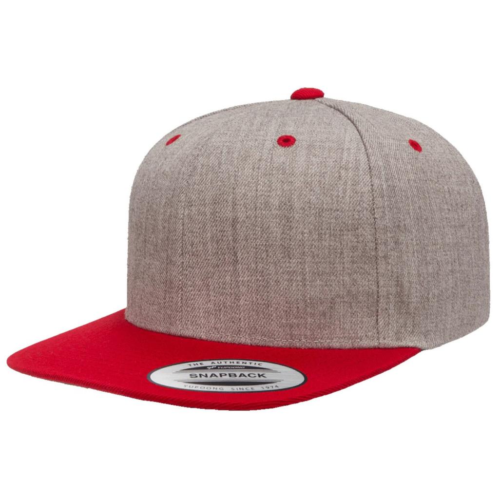 Yupoong Mens The Classic Premium Snapback 2-Tone Cap