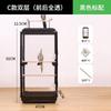 Acrylic Transparent Splash-Proof Horizontal Wire Bird Cage for Parrot Cockatiel Mynah Budgie Large Luxury Villa Style Perch