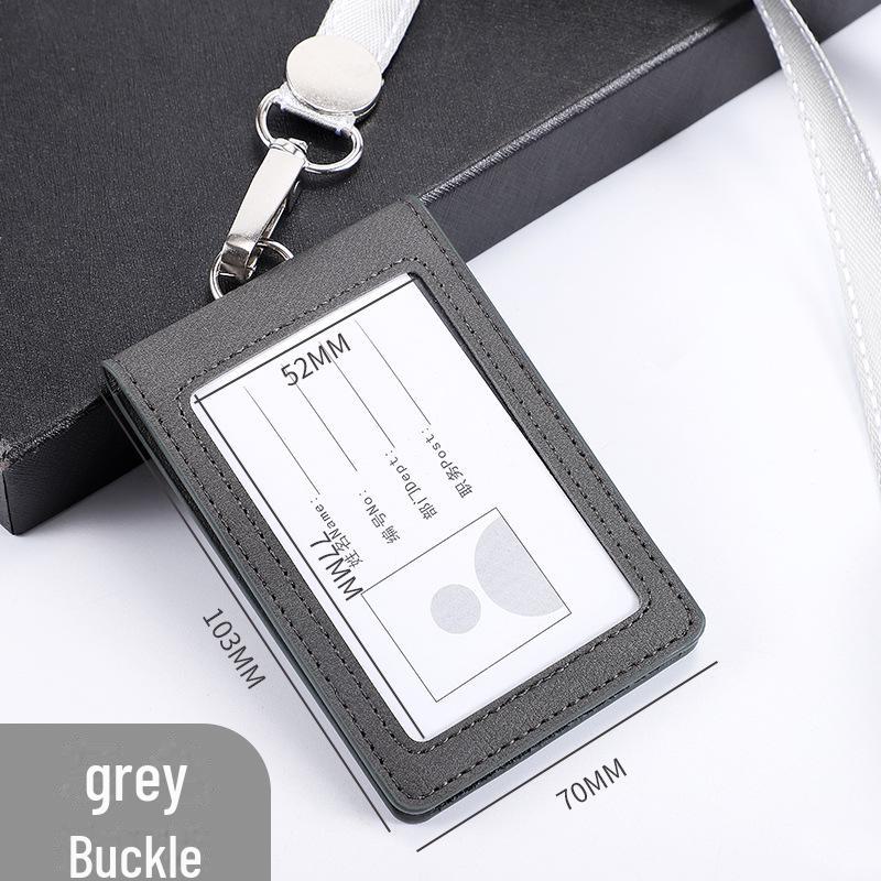 

Двослотовий складаний тримач карток із висувним шнурком для посвідчення особи, студентської або автобусної картки