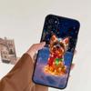 Christmas Cartoon Cat Art For Motorola G85 Edge 50 G24 G35 G14 G04 40 G72 G34 G G54 G13 G32 5G Black Phone Case