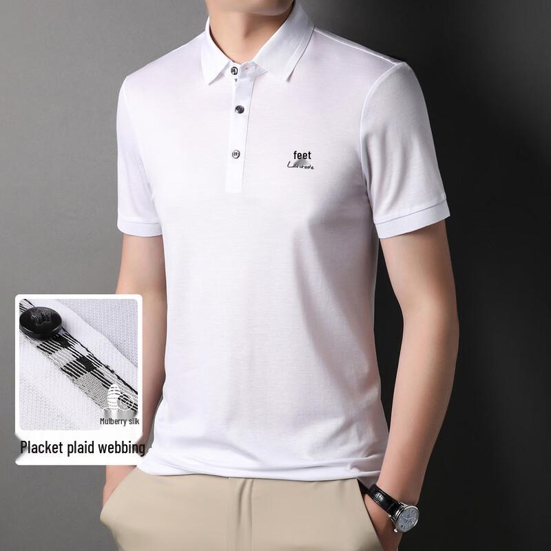 

MONTAGUT Men s Silk Blend Cooling Short-Sleeve T-Shirt L