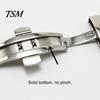 Watch Band Buckle Solid Universal Good Hardness Stainless Steel Clasp for Daily Wear Double Push Button