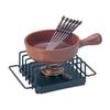 Cheese Fondue Set (with Ceramic Pot) T-210